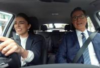 Stephen Colbert and Jacinda Ardern Stephen Colbert and Jacinda Ardern