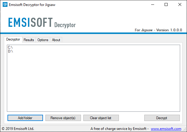 Jigsaw decryptor 