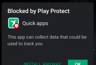 Xiaomi Quick Apps blocked by Google