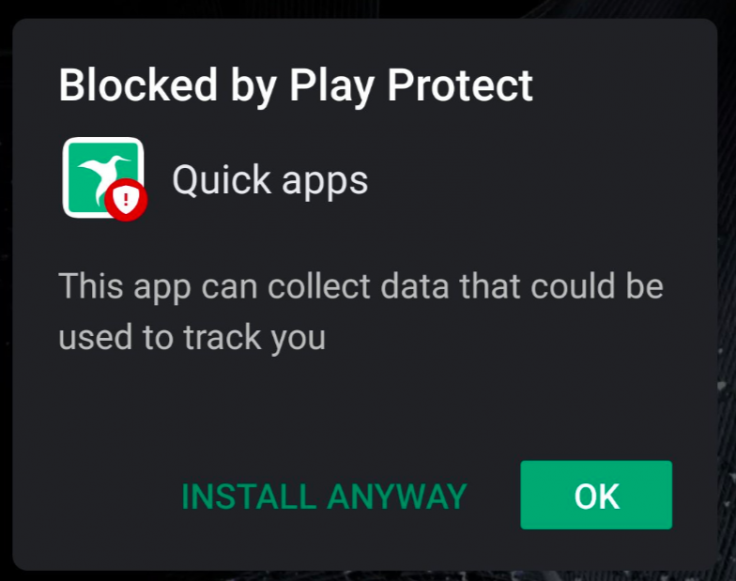 Xiaomi Quick Apps blocked by Google