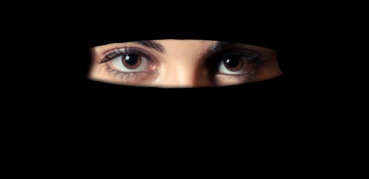 Woman in burqa