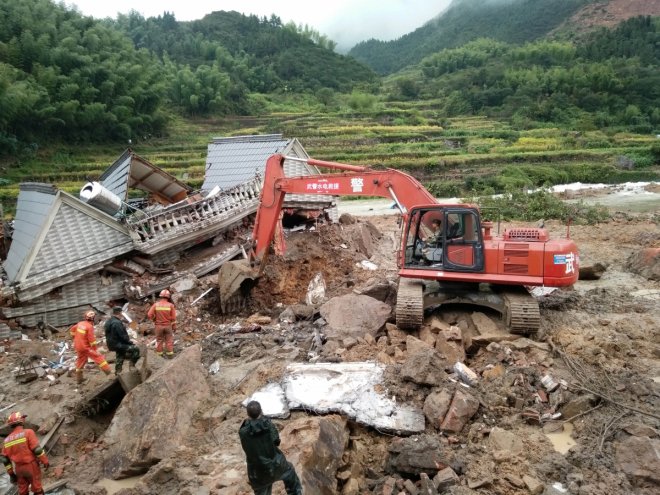 China landslides kill at least 8, still 19 people missing