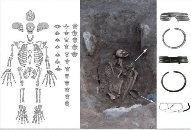 Burial 17 from Bover I necropolis, Armenia