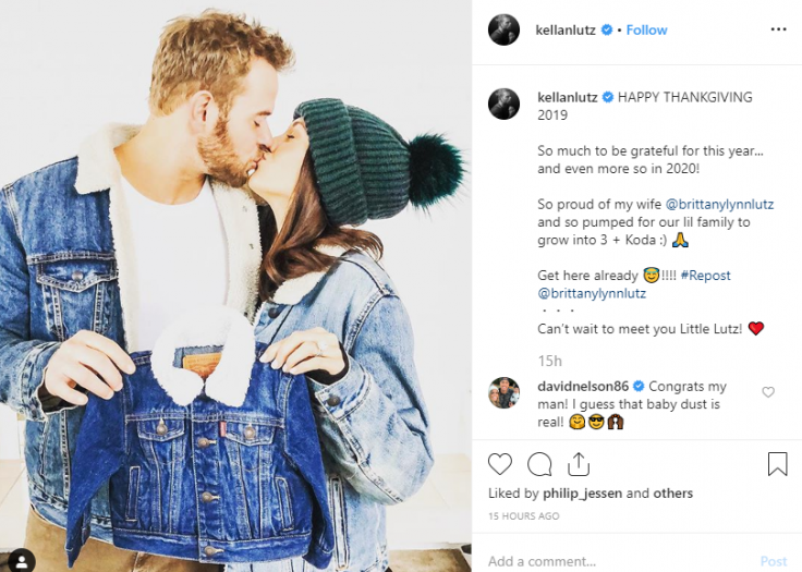 Kellan Lutz post on Instagram announcing pregnancy