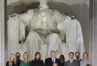 Donald Trump family at Abraham Lincoln Memorial