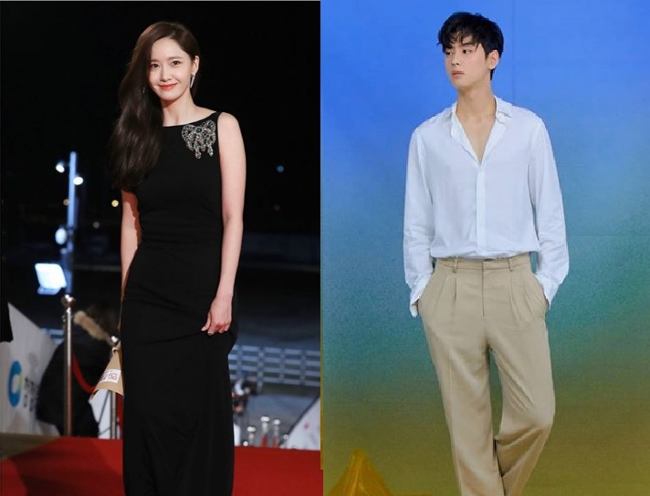 ASTRO singer Cha Eun Woo and Girls’ Generation member YoonA ASTRO singer Cha Eun Woo and Girls’ Generation member YoonA