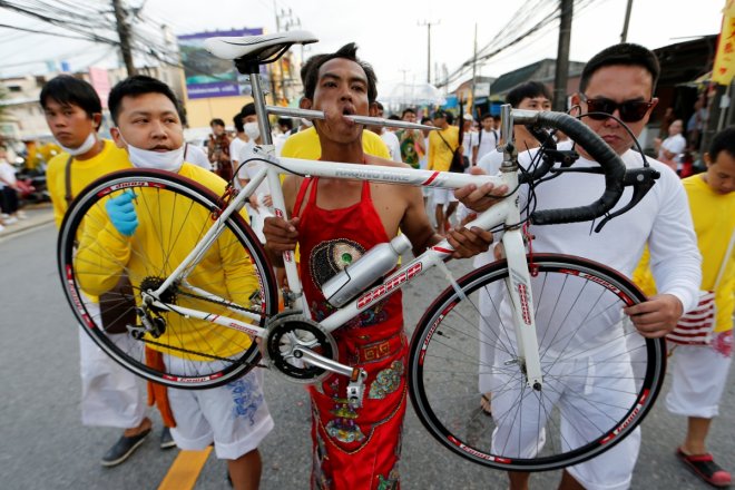 Phuket vegetarian festival in Thailand