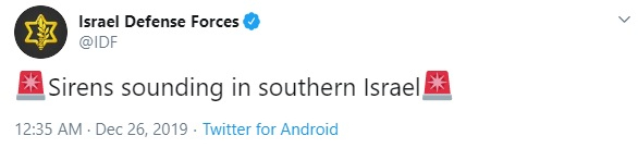 IDF tweet