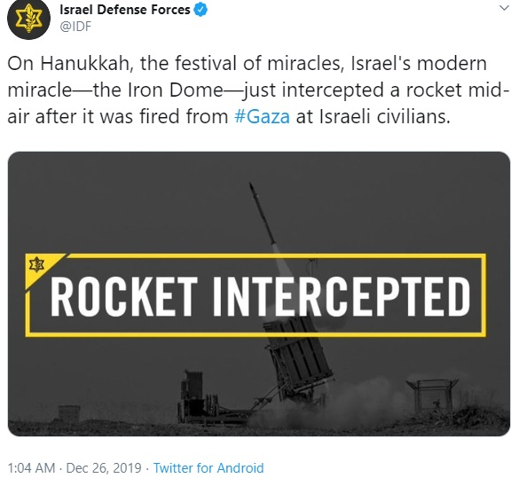 IDF tweet