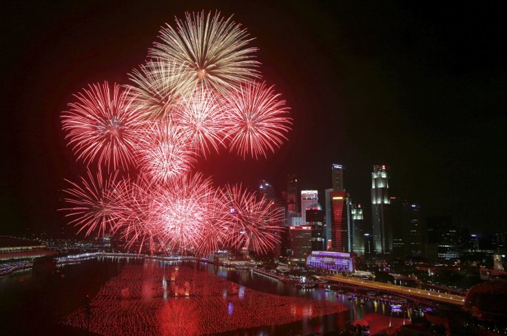 New Year Fireworks in Singapore