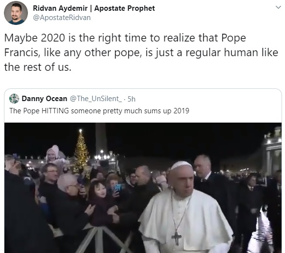 Pope Francis tweet Pope Francis tweet