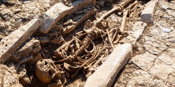 Roman-British burial Roman-British burial