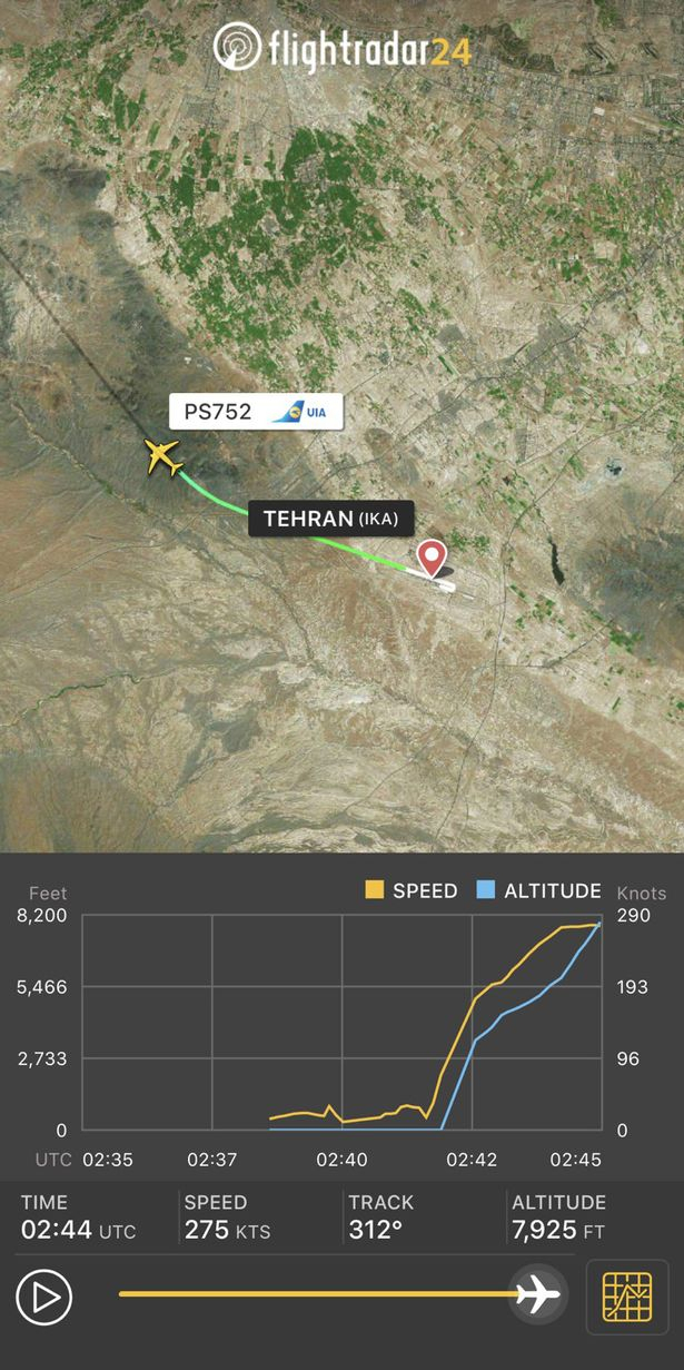 tehran Plane crash