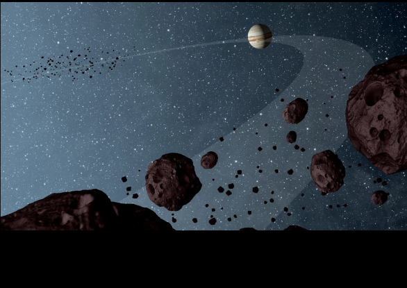 Jupiter and asteroids 