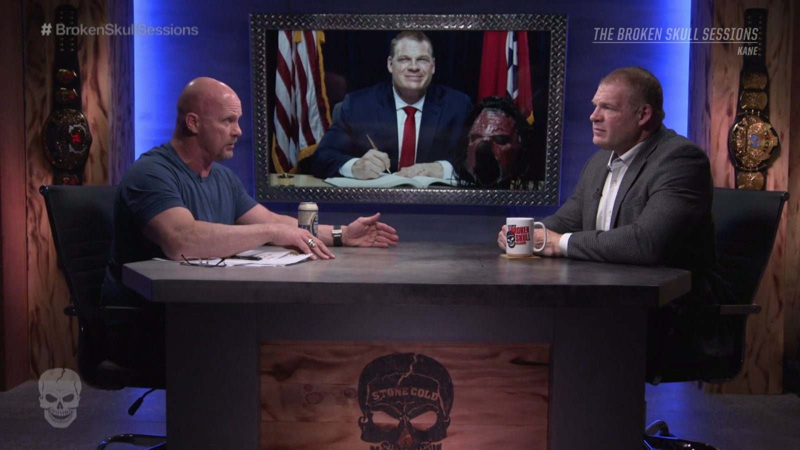 Steve Austin with Kane