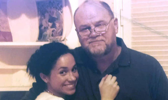 Meghan Markle with her father Thomas Markle