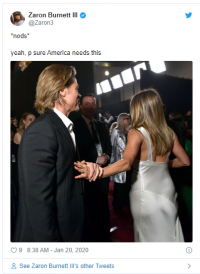 Brad Pitt and jennifer aniston SAG awards Brad Pitt and jennifer aniston SAG awards