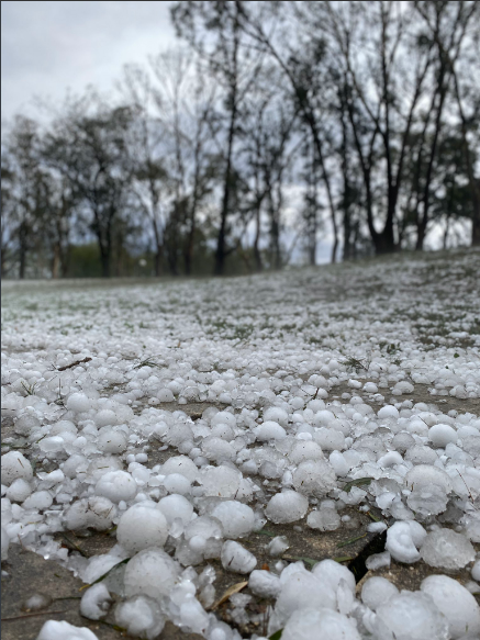 Hail stones in Australia 