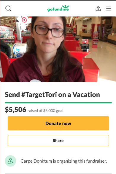 gofundme page for #TargetTori 