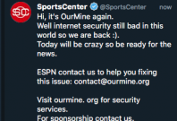 Ourmine ESPN Hack