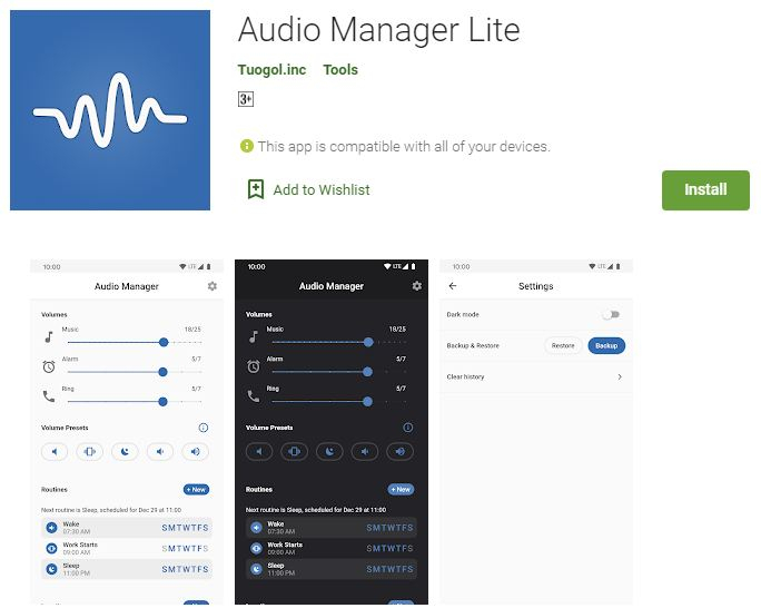 Audio Manager Lite