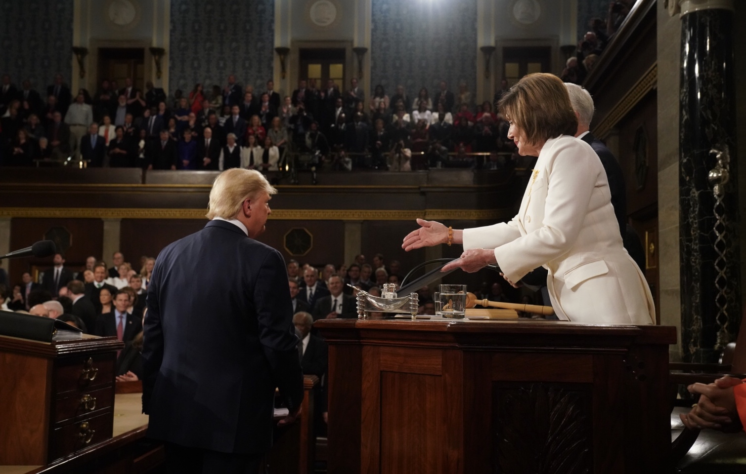 Donald Trump and Nancy Pelosi