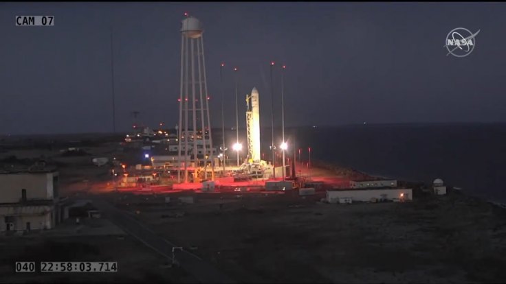 Antares rocket with Cygnus spacecraft