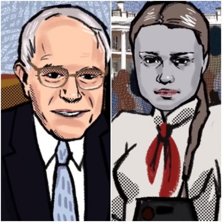 Bernie Sanders and Greta Thunberg
