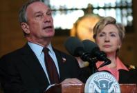 Michael Bloomberg and Hillary Clinton