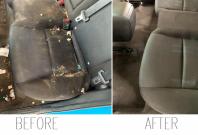 Before and after pictures of 'dirtiest car' Before and after pictures of 'dirtiest car'