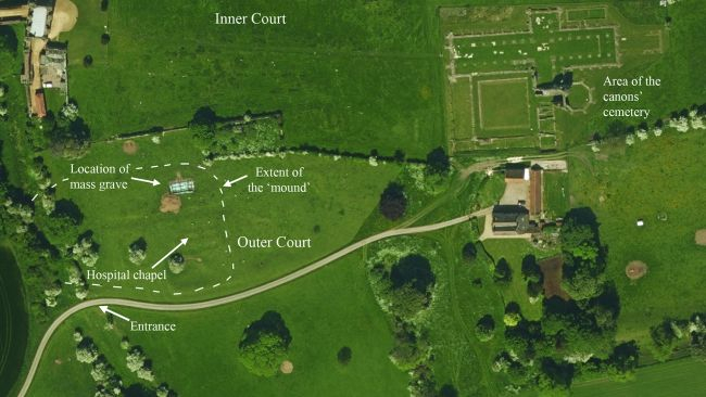 A map of Thornton Abbey 