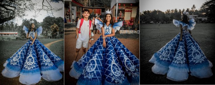 Brother creates prom dress for sister Brother creates prom dress for sister