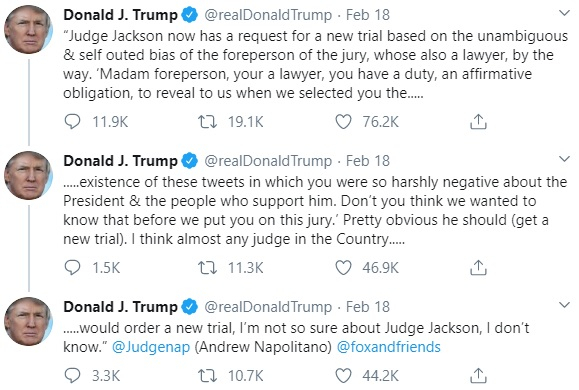 Donald Trump tweet Donald Trump tweet