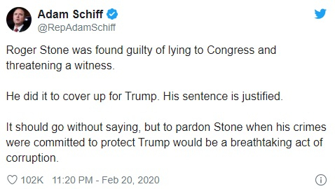 Adam Schiff tweet