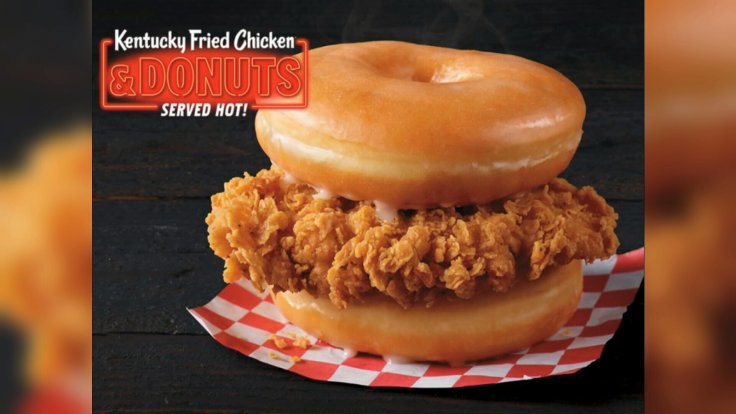 KFC fried chicken and doughnut KFC fried chicken and doughnut