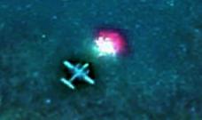 UFO abducting airplane