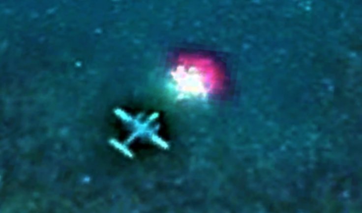 UFO abducting airplane UFO abducting airplane