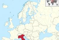 Italy on Europe's map Italy on Europe's map