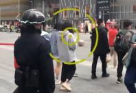 Chinese police wear smart helmets Chinese police wear smart helmets