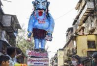 Coronasur: Indians burn effigy of coronavirus monster Coronasur: Indians burn effigy of coronavirus monster