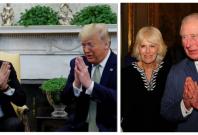 Irish Prime Minister Leo Varadkar, US President Donald Trump and Prince Charles Irish Prime Minister Leo Varadkar, US President Donald Trump and Prince Charles