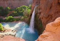 Early morning photograph of Havasu Falls Early morning photograph of Havasu Falls
