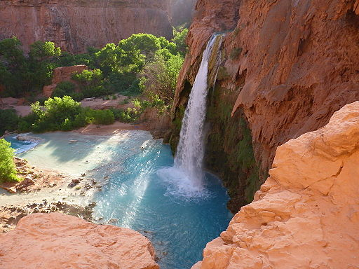 Early morning photograph of Havasu Falls 