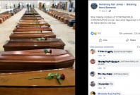 This picture showing many coffins kept in a hall is going viral. This picture showing many coffins kept in a hall is going viral.