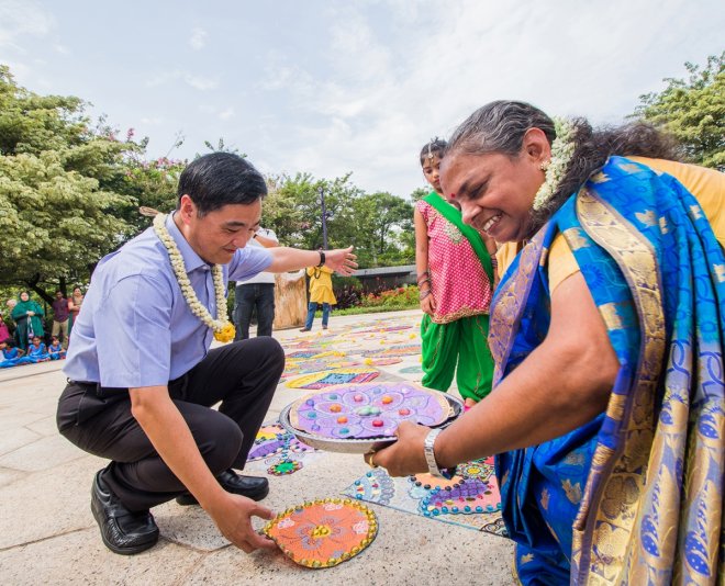 Rangoli display sets new record in Singapore amid Deepavali preparations