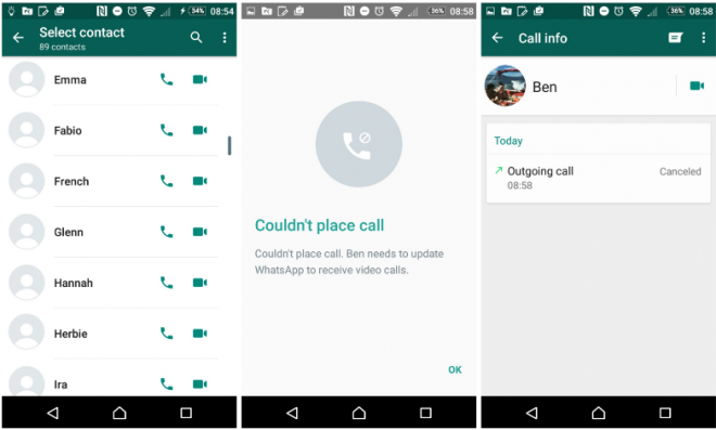 WhatsApp video calling feature now live