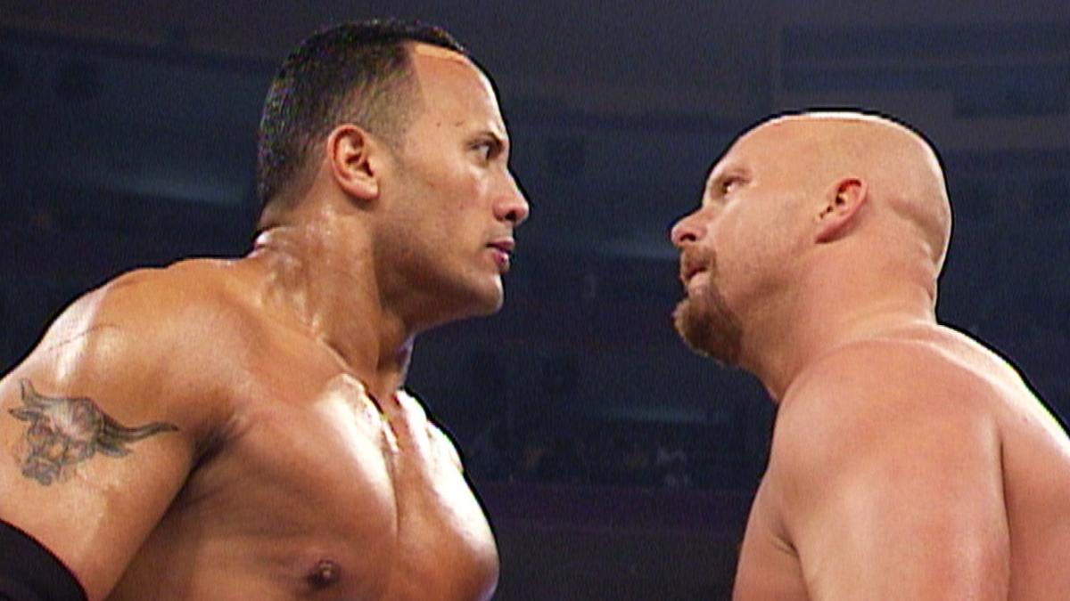 The Rock vs Steve Austin