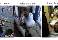 A man, who was spotted spitting on another person, was later found dead inside a train in Thailand. A man, who was spotted spitting on another person, was later found dead inside a train in Thailand.