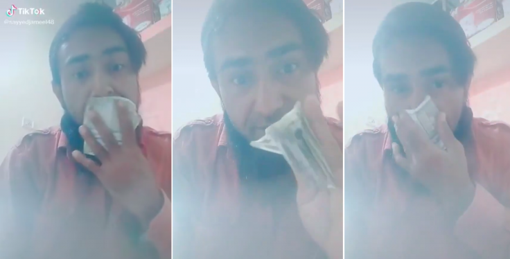 Video of Indian man licking and wiping currency notes with his nose goes viral; Nashik police arrest him