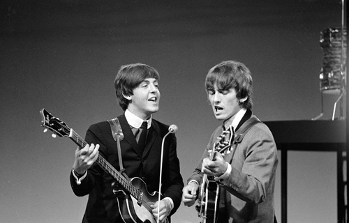 Paul McCartney and George Harrison Paul McCartney and George Harrison